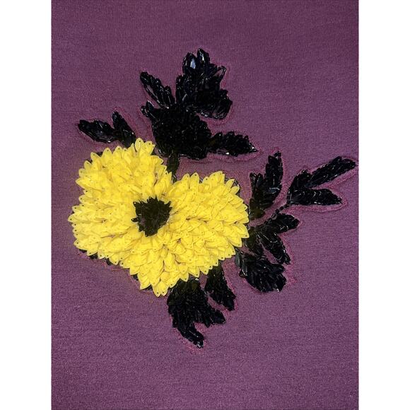 New DHRUV KAPOOR ANTHROPOLOGIE Sunflower Sequined Mini Dress Size Small - Picture 4 of 10